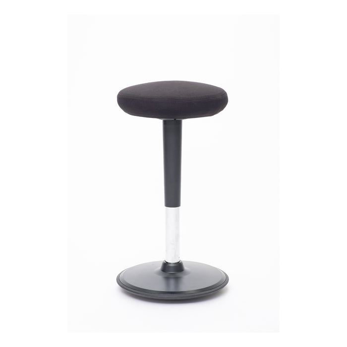 Stoo® Round aktiivituoli - Korkea 57 - 86 cm, musta/musta